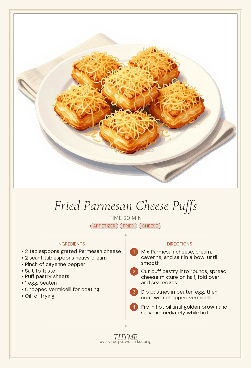 Fried Parmesan Cheese Puffs