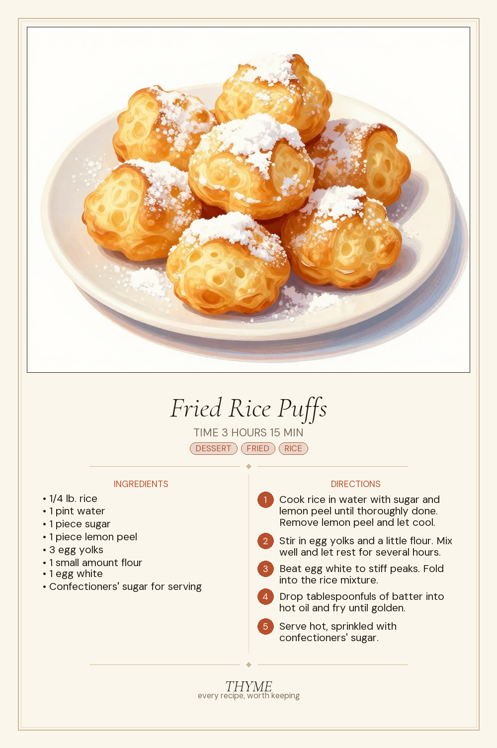 Fried Rice Puffs