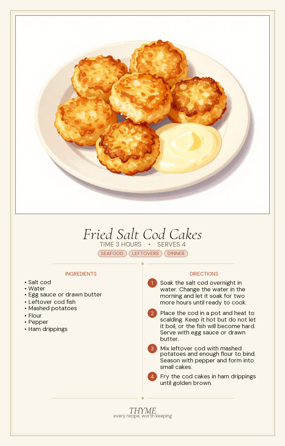 Fried Salt Cod Cakes