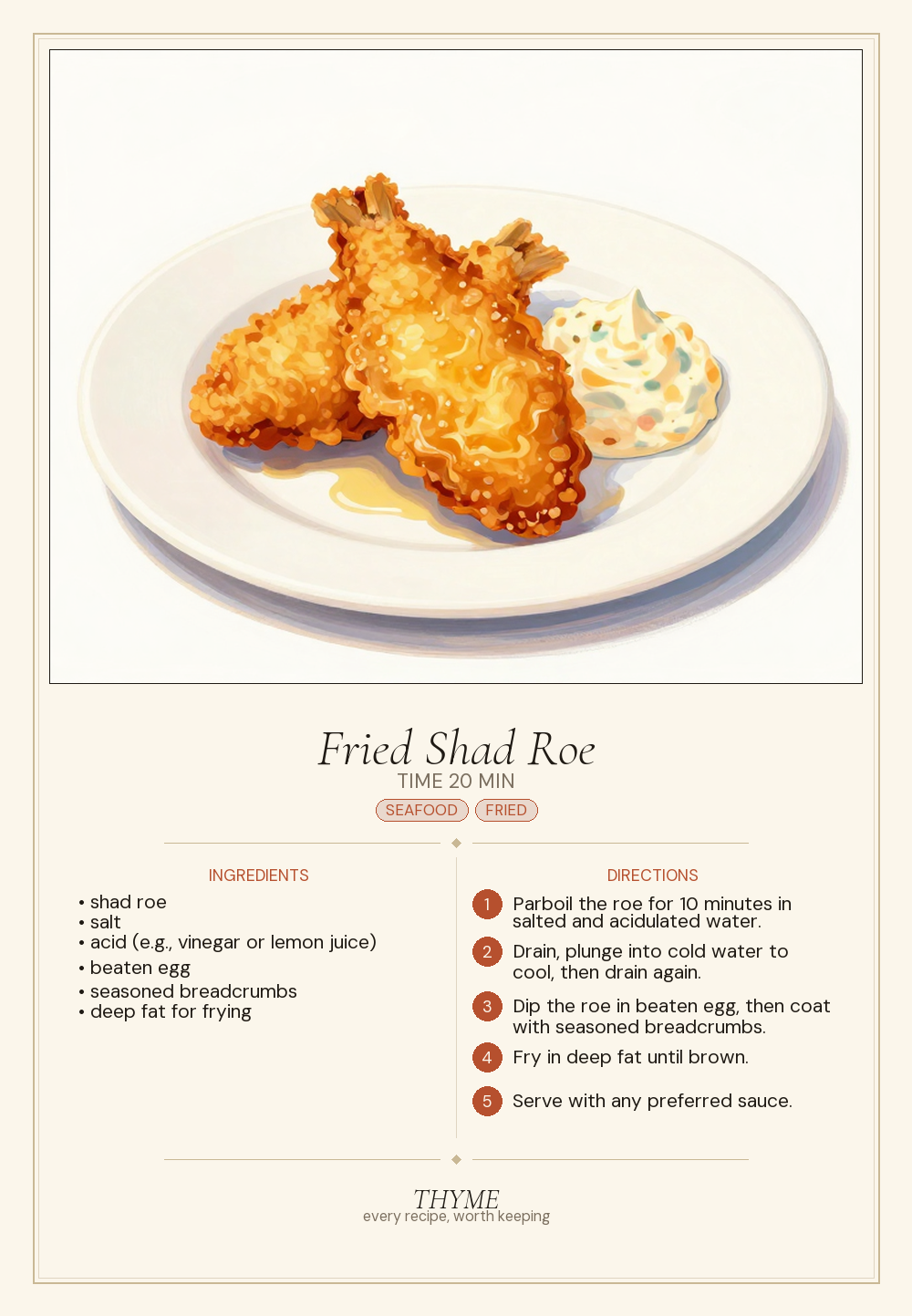 Fried Shad Roe