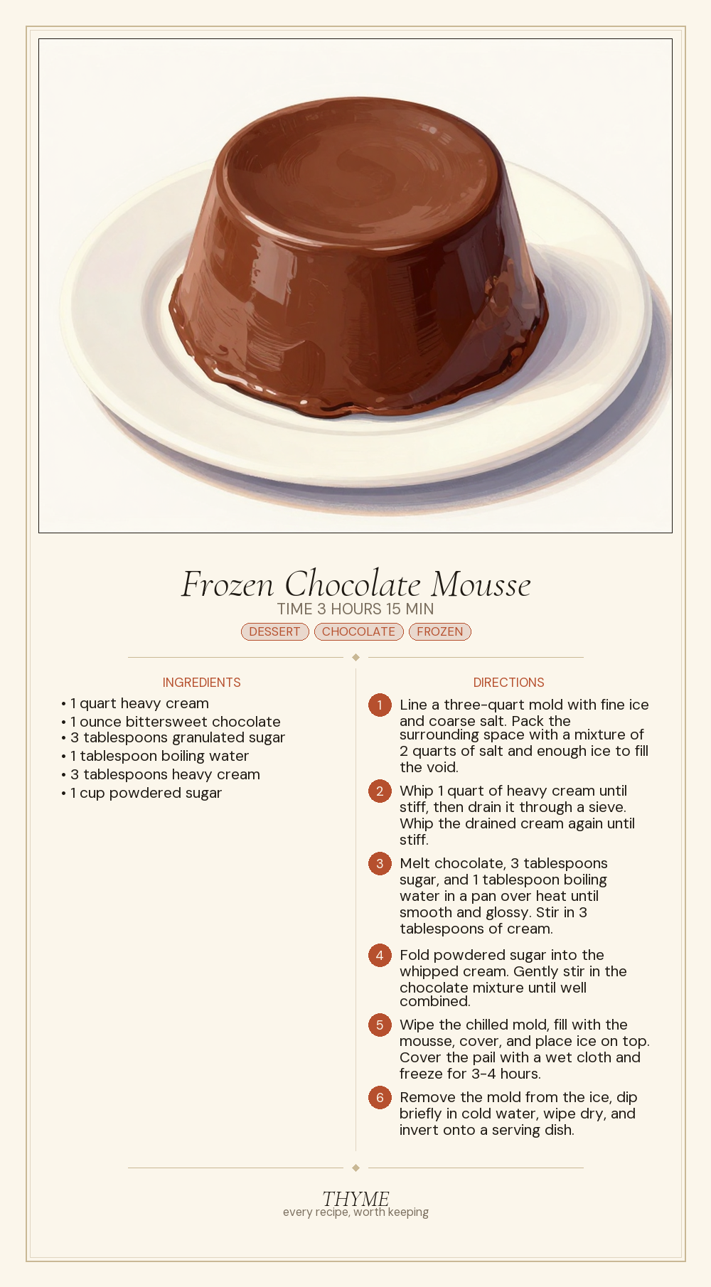 Frozen Chocolate Mousse