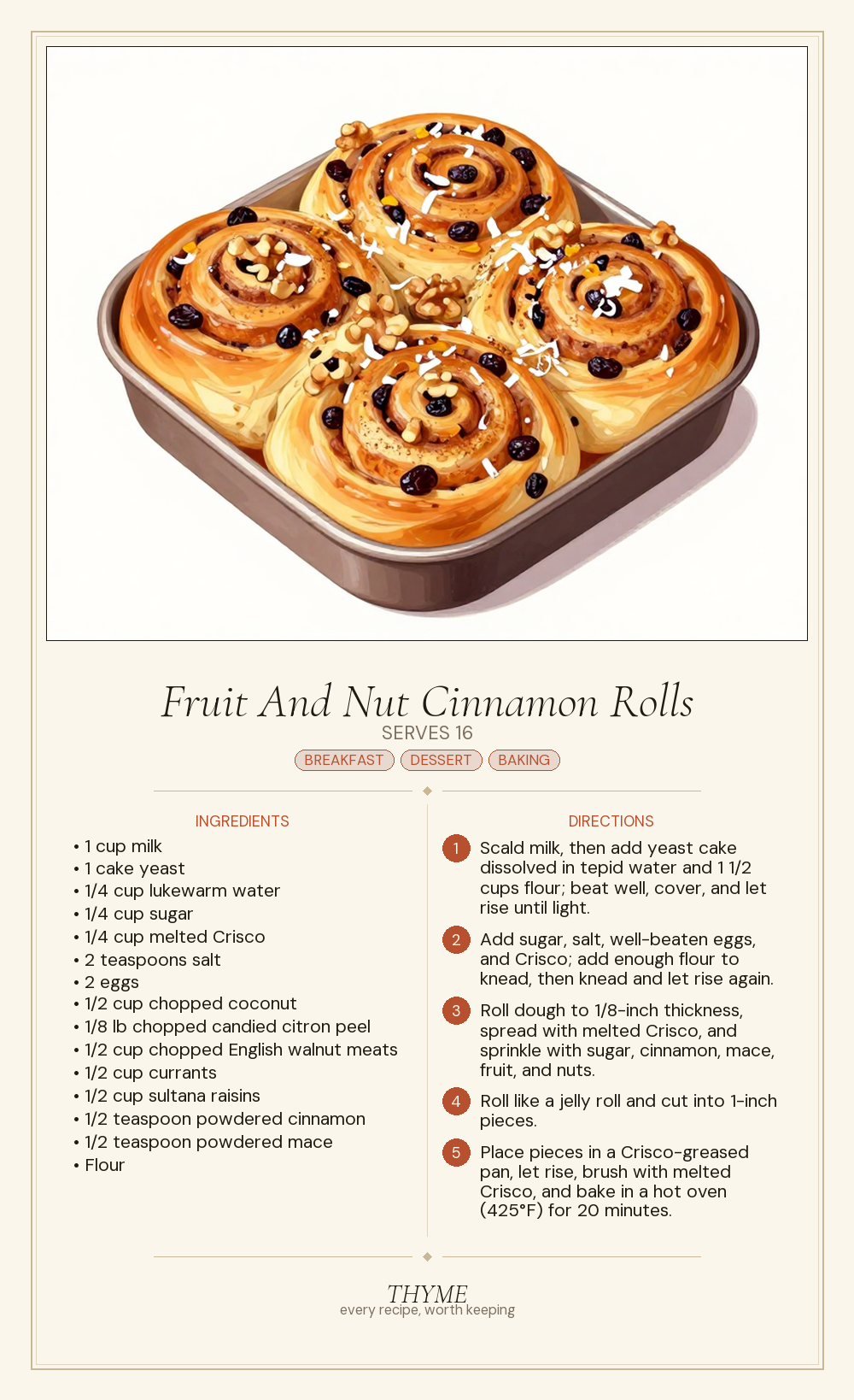 Fruit And Nut Cinnamon Rolls