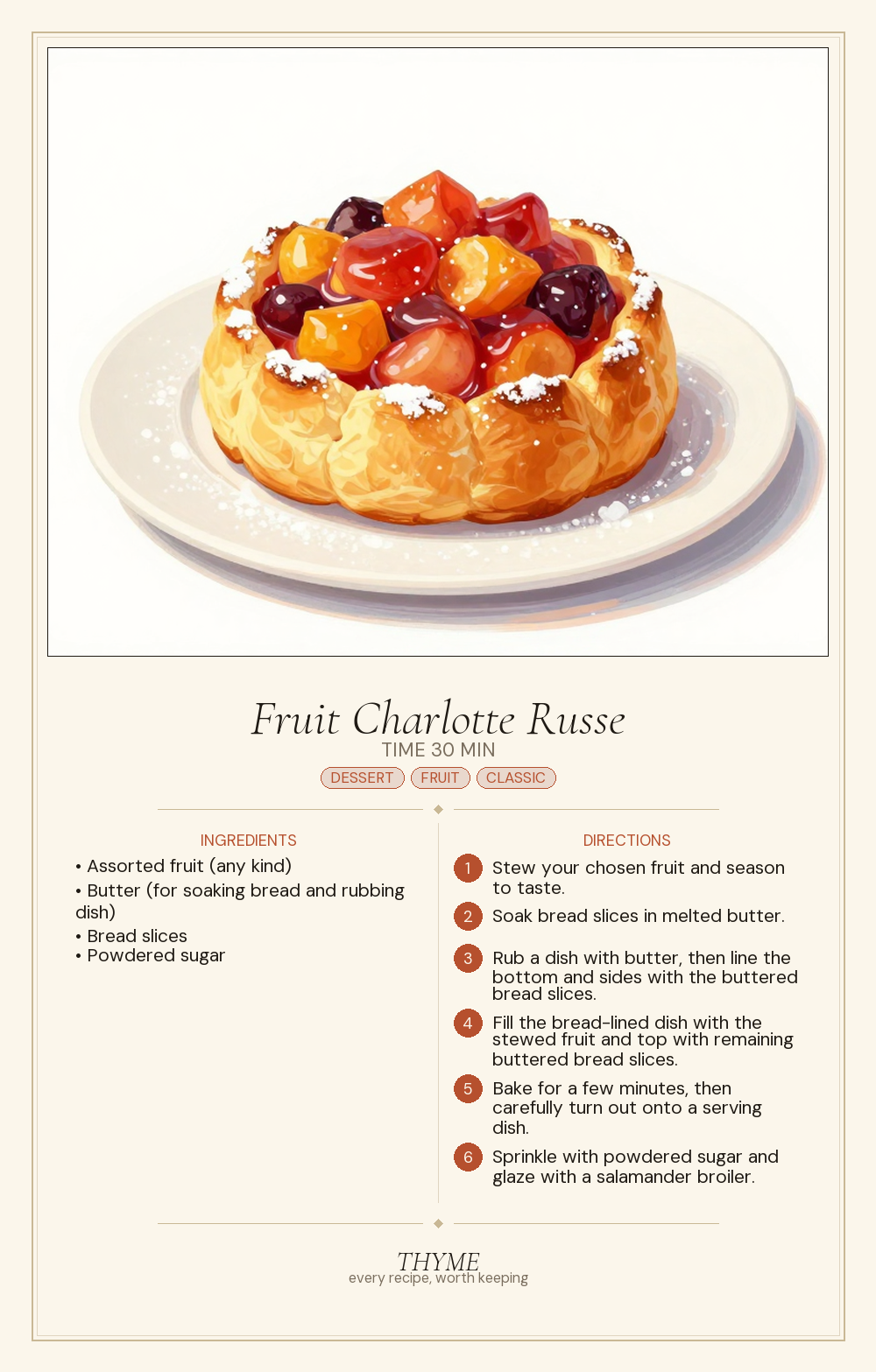 Fruit Charlotte Russe