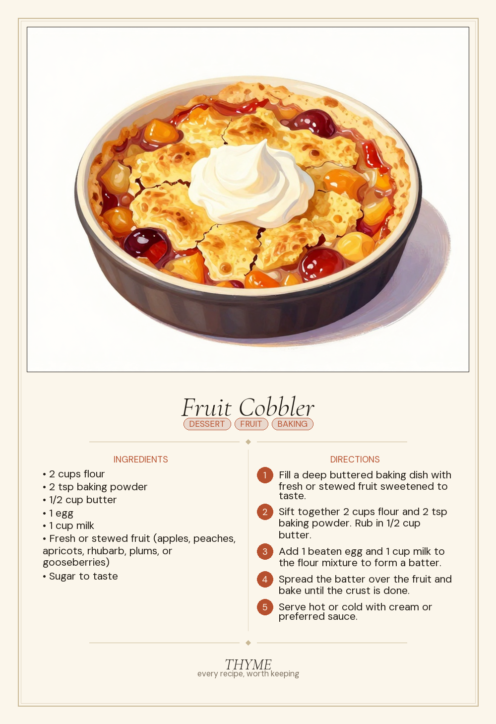 Fruit Cobbler