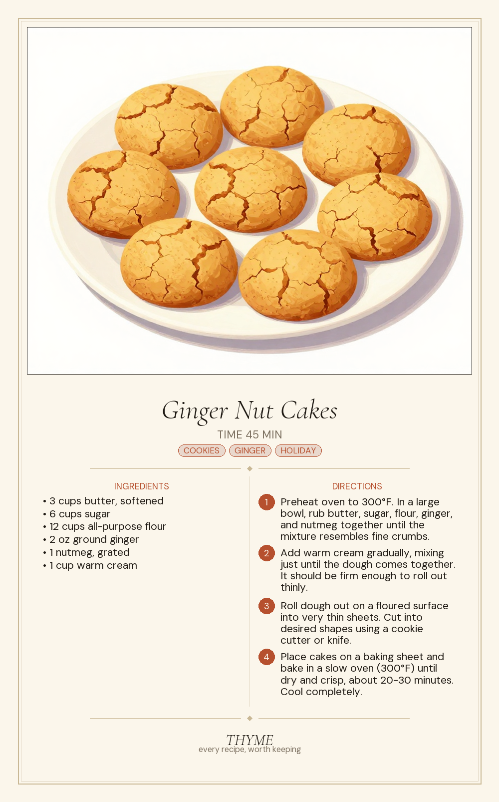 Ginger Nut Cakes