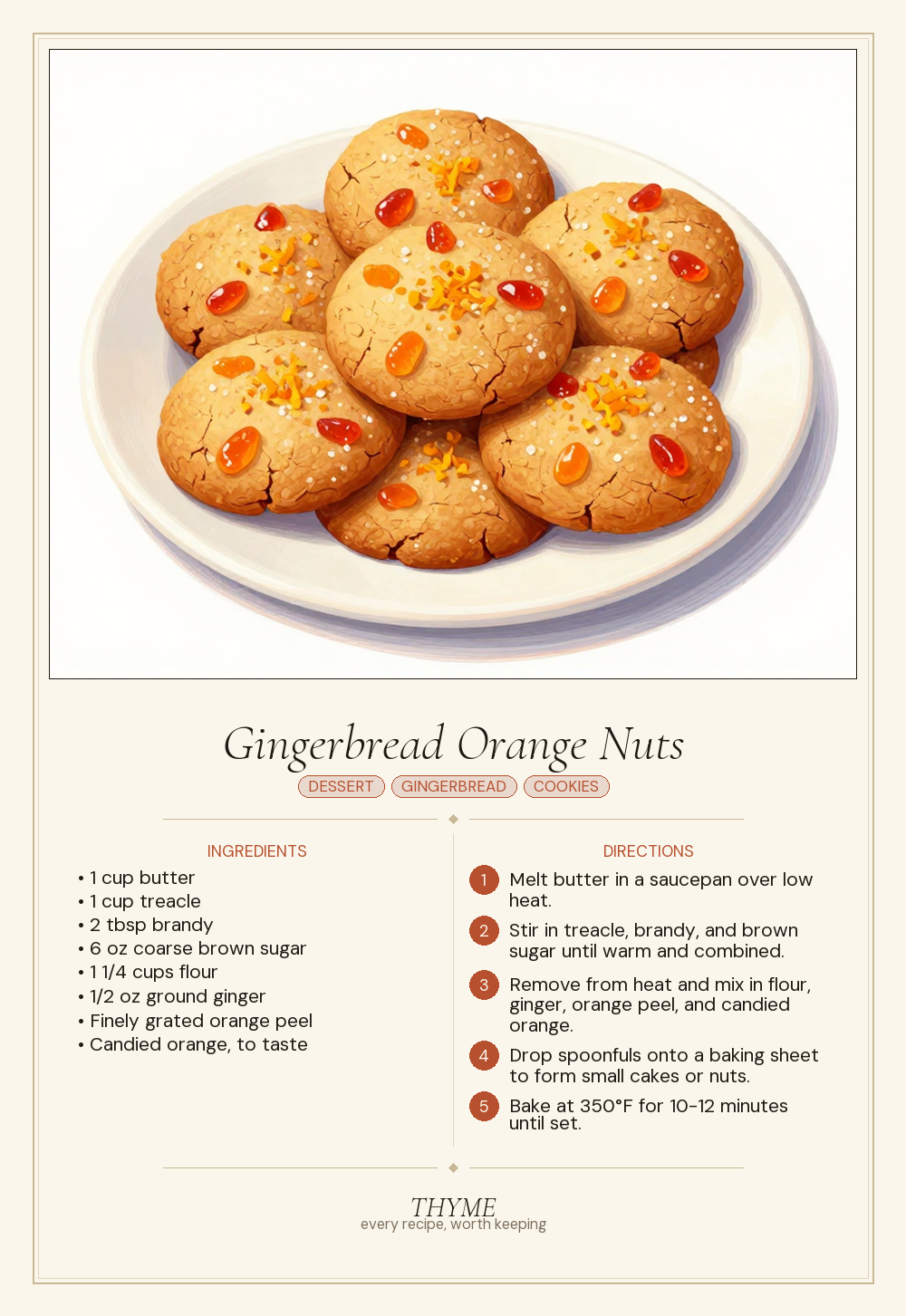 Gingerbread Orange Nuts