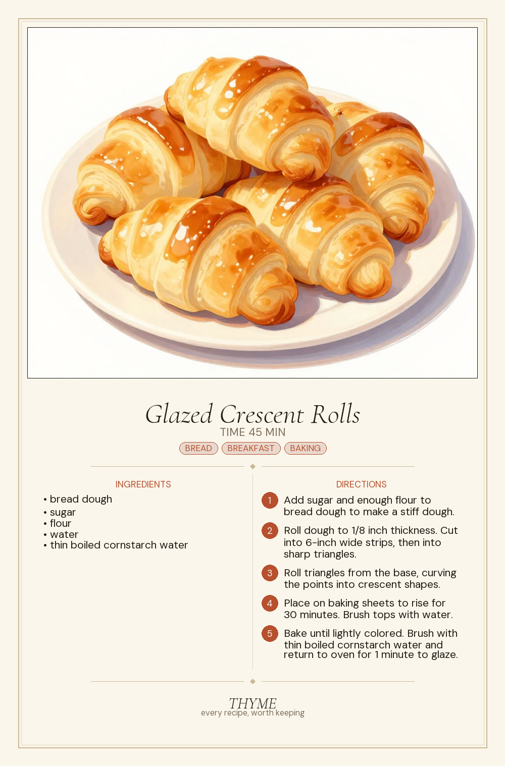 Glazed Crescent Rolls