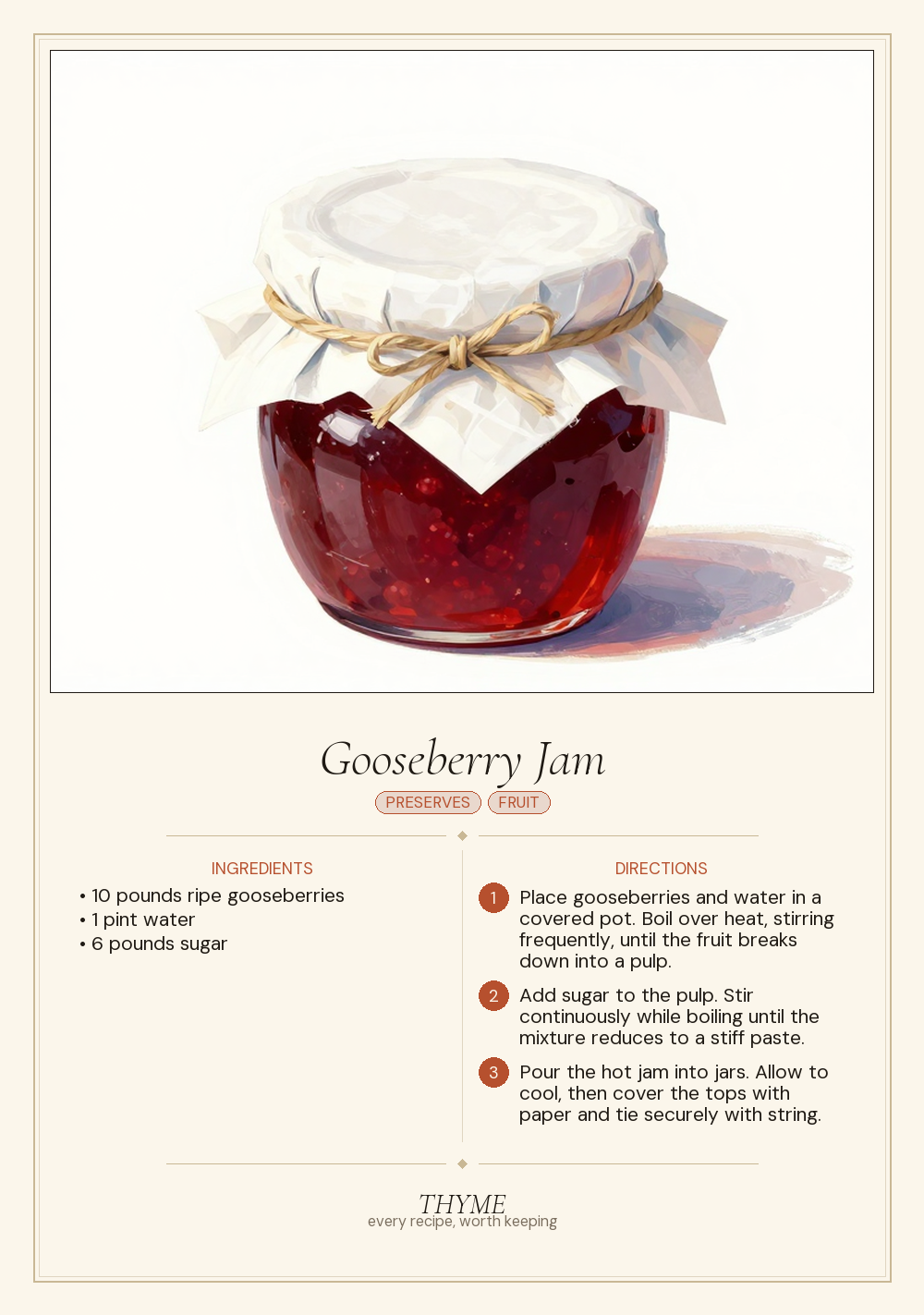 Gooseberry Jam