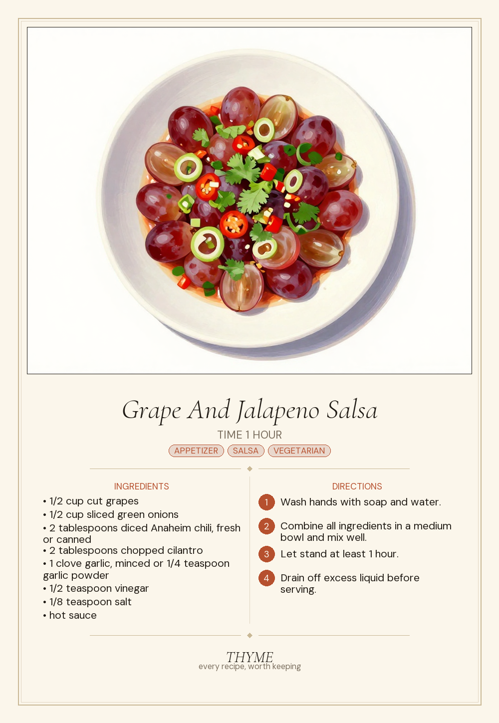Grape And Jalapeno Salsa