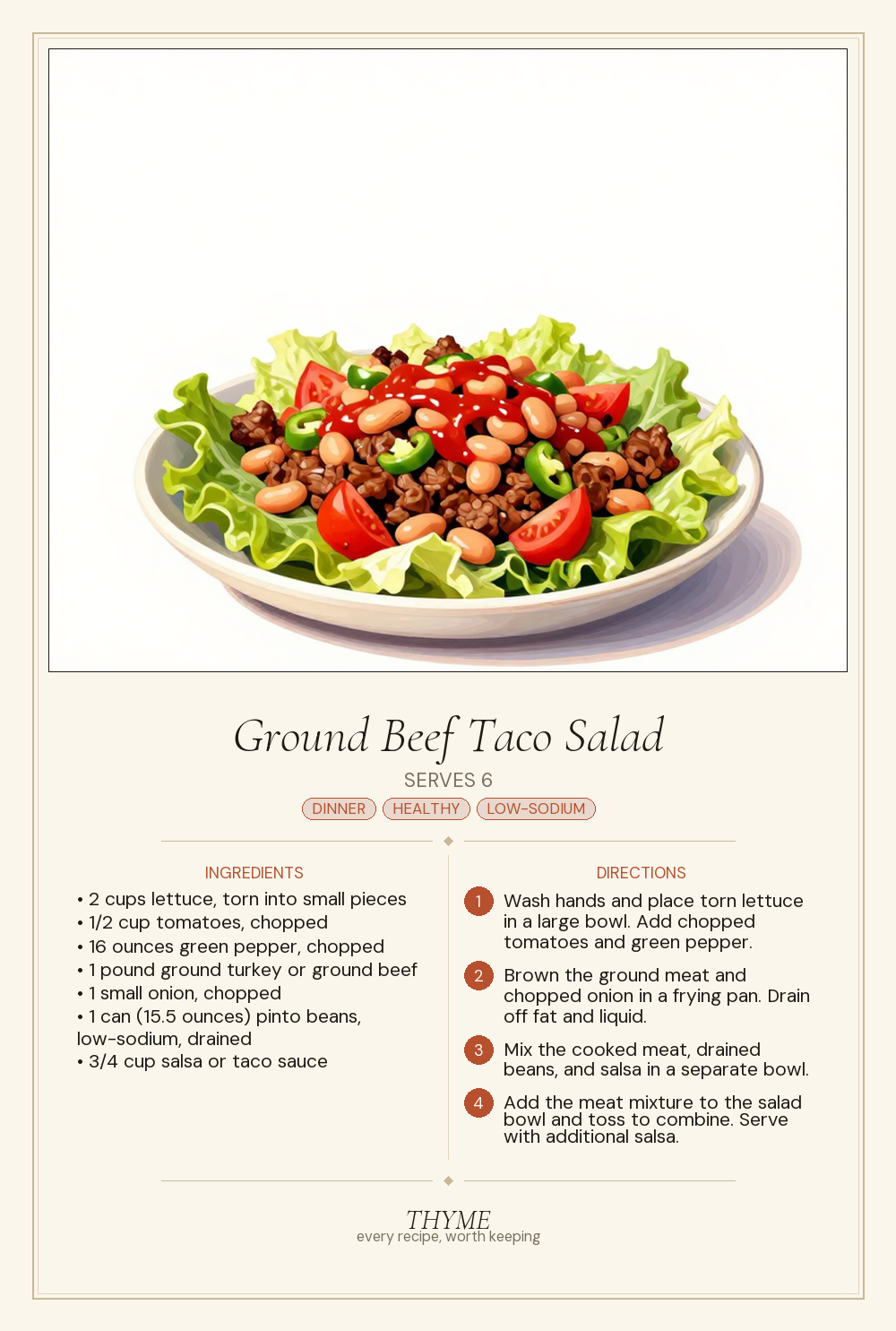 Ground Beef Taco Salad