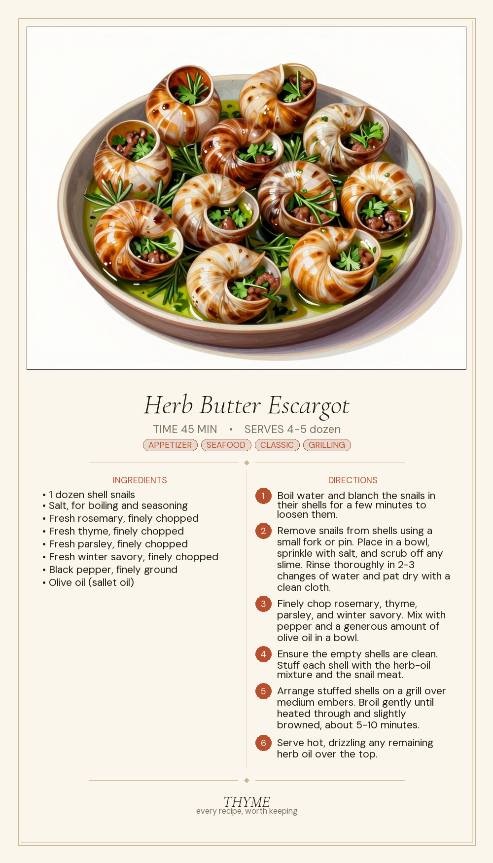 Herb Butter Escargot