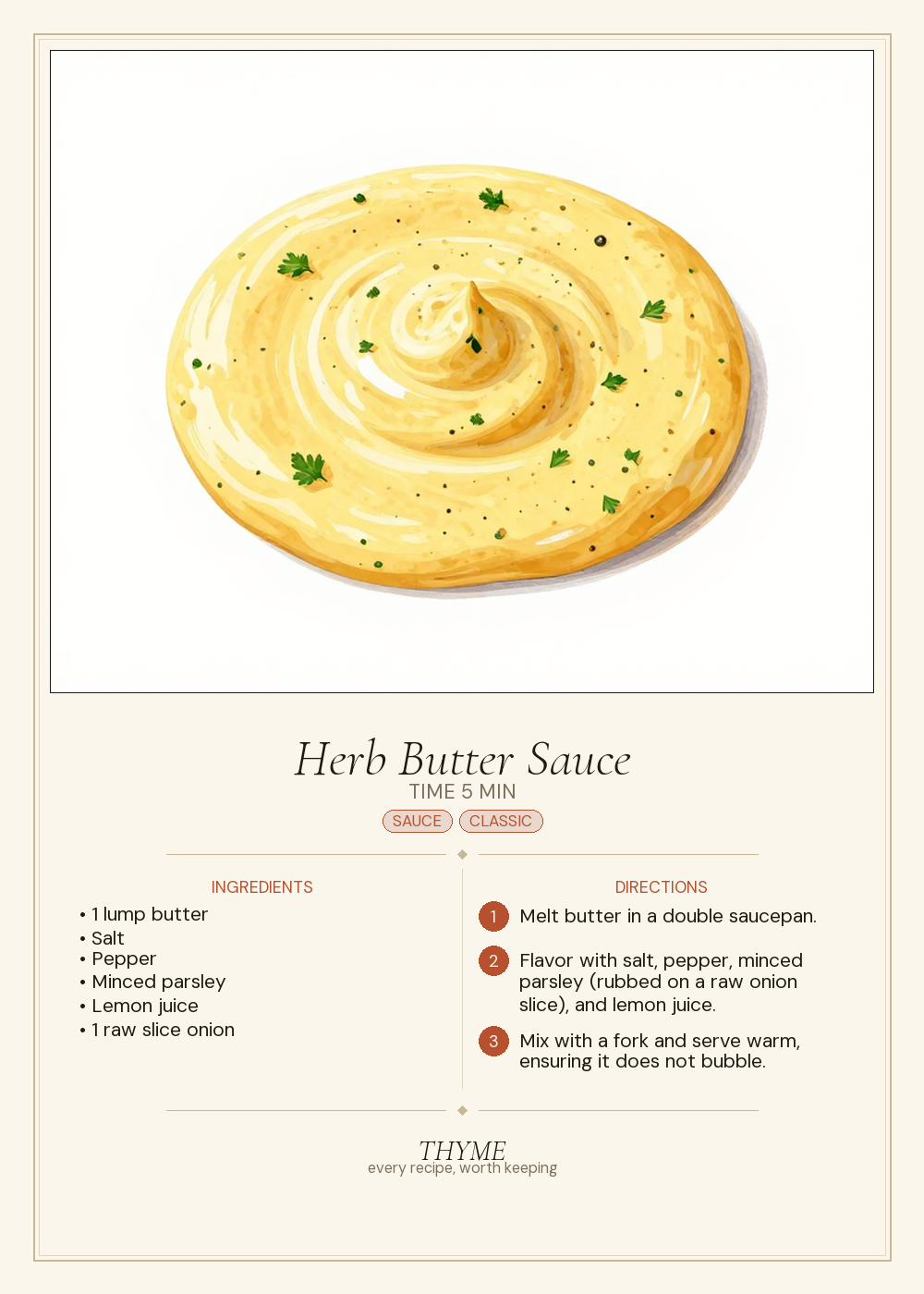 Herb Butter Sauce