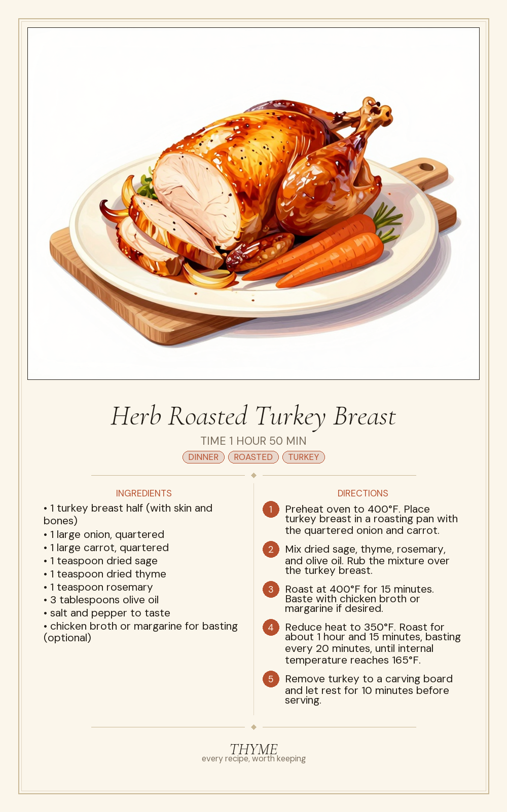 Herb Roasted Turkey Breast