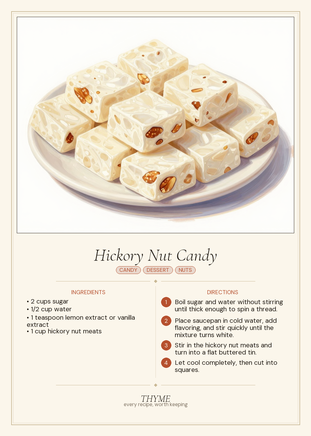 Hickory Nut Candy