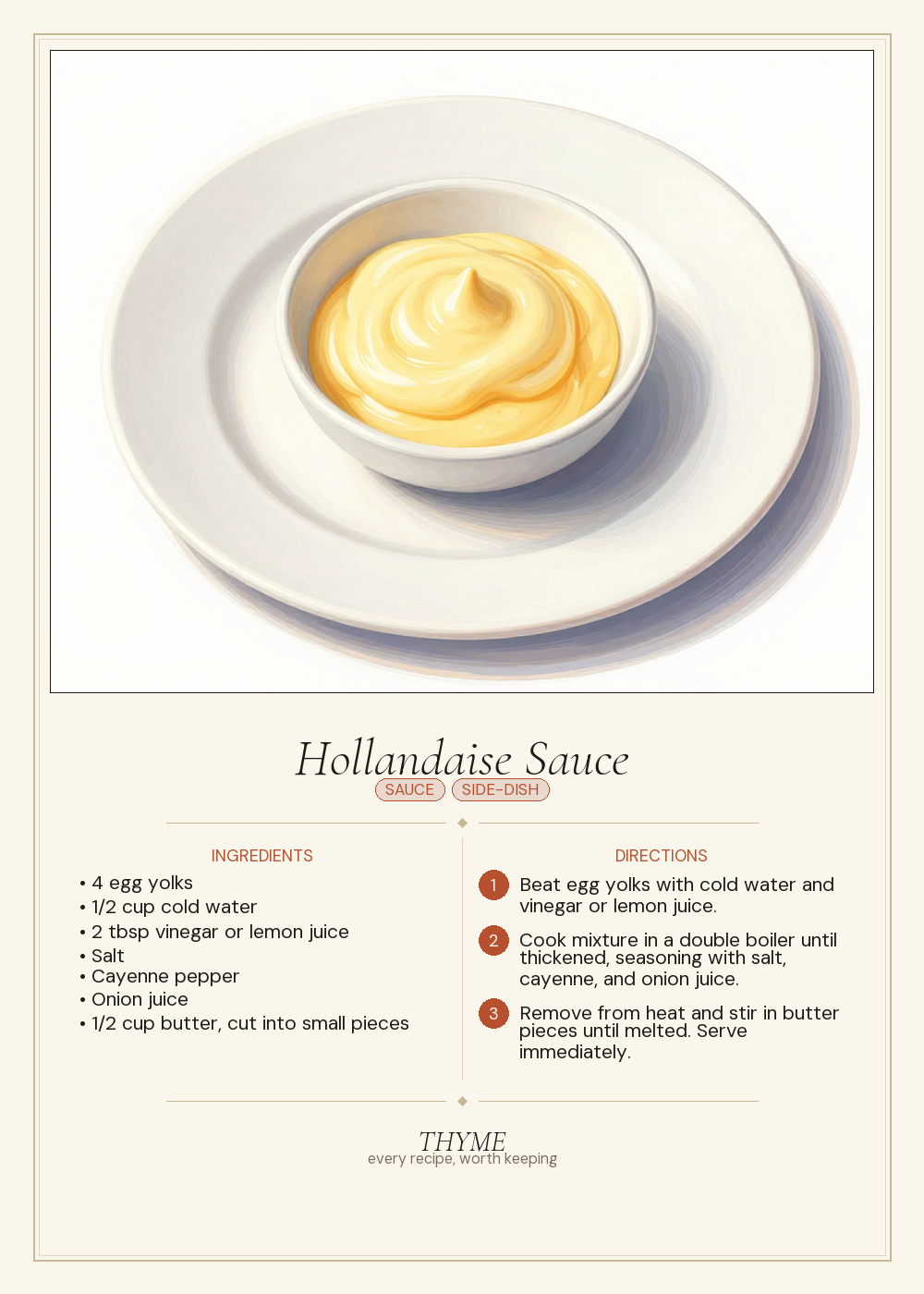 Hollandaise Sauce