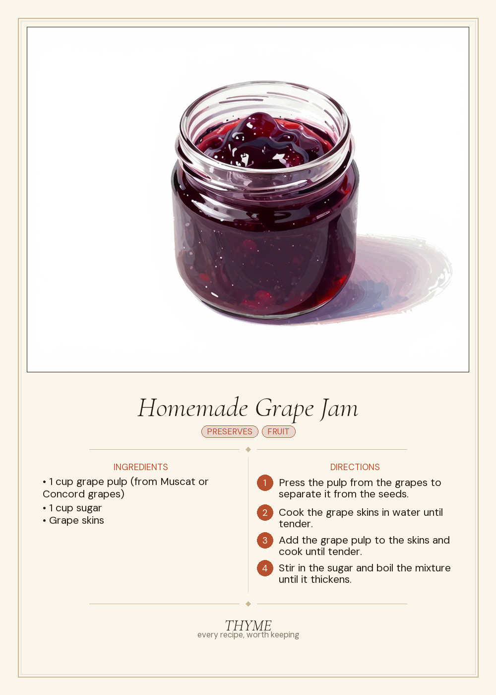 Homemade Grape Jam