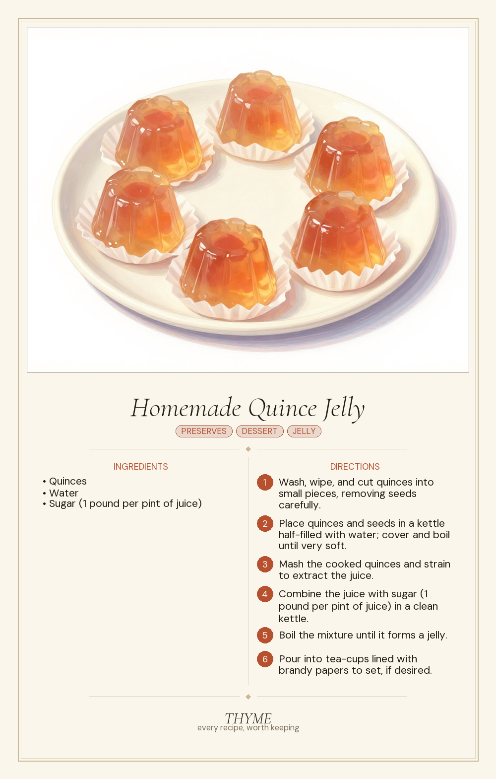 Homemade Quince Jelly