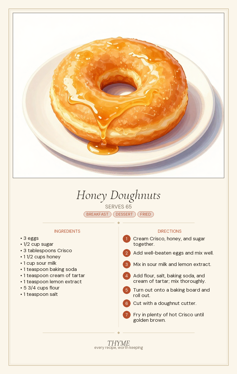 Honey Doughnuts