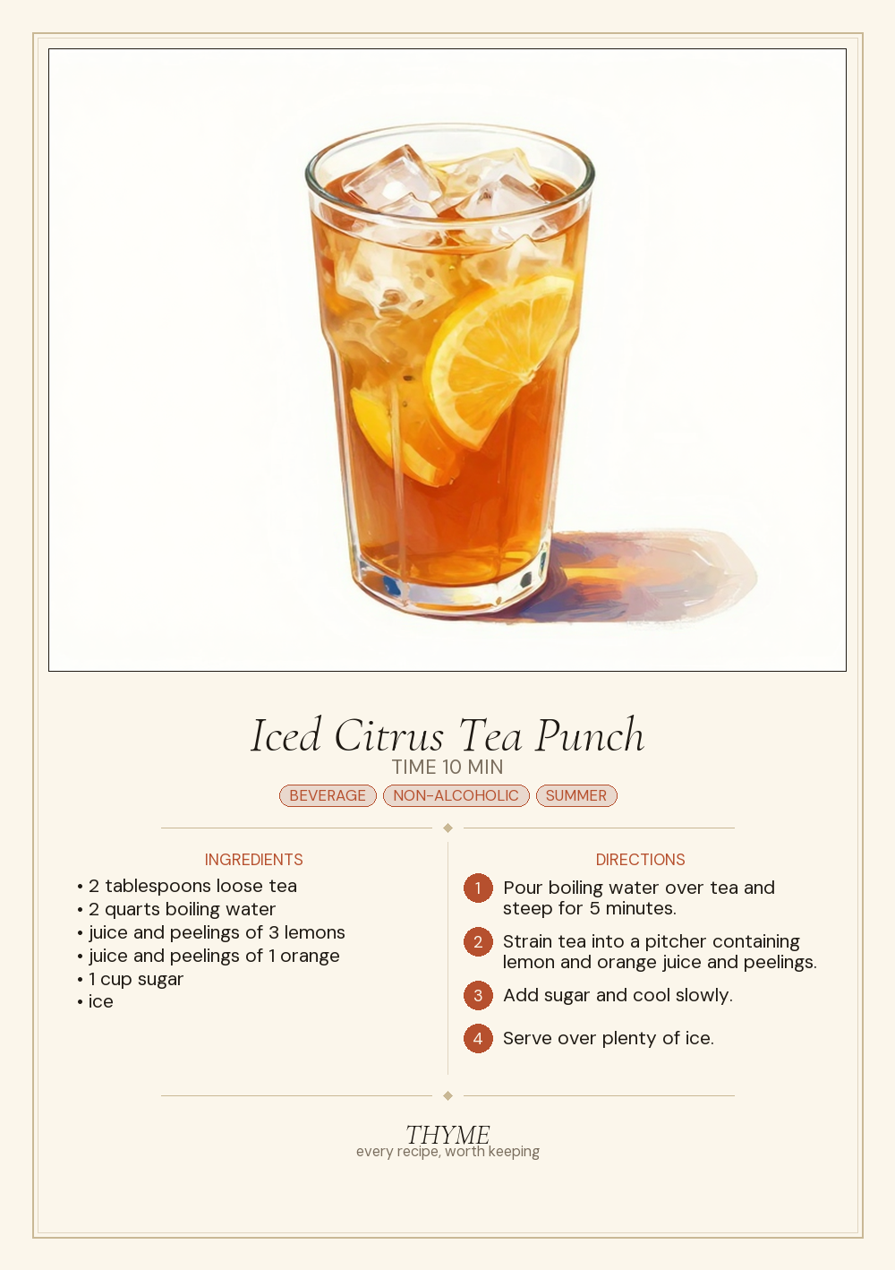 Iced Citrus Tea Punch