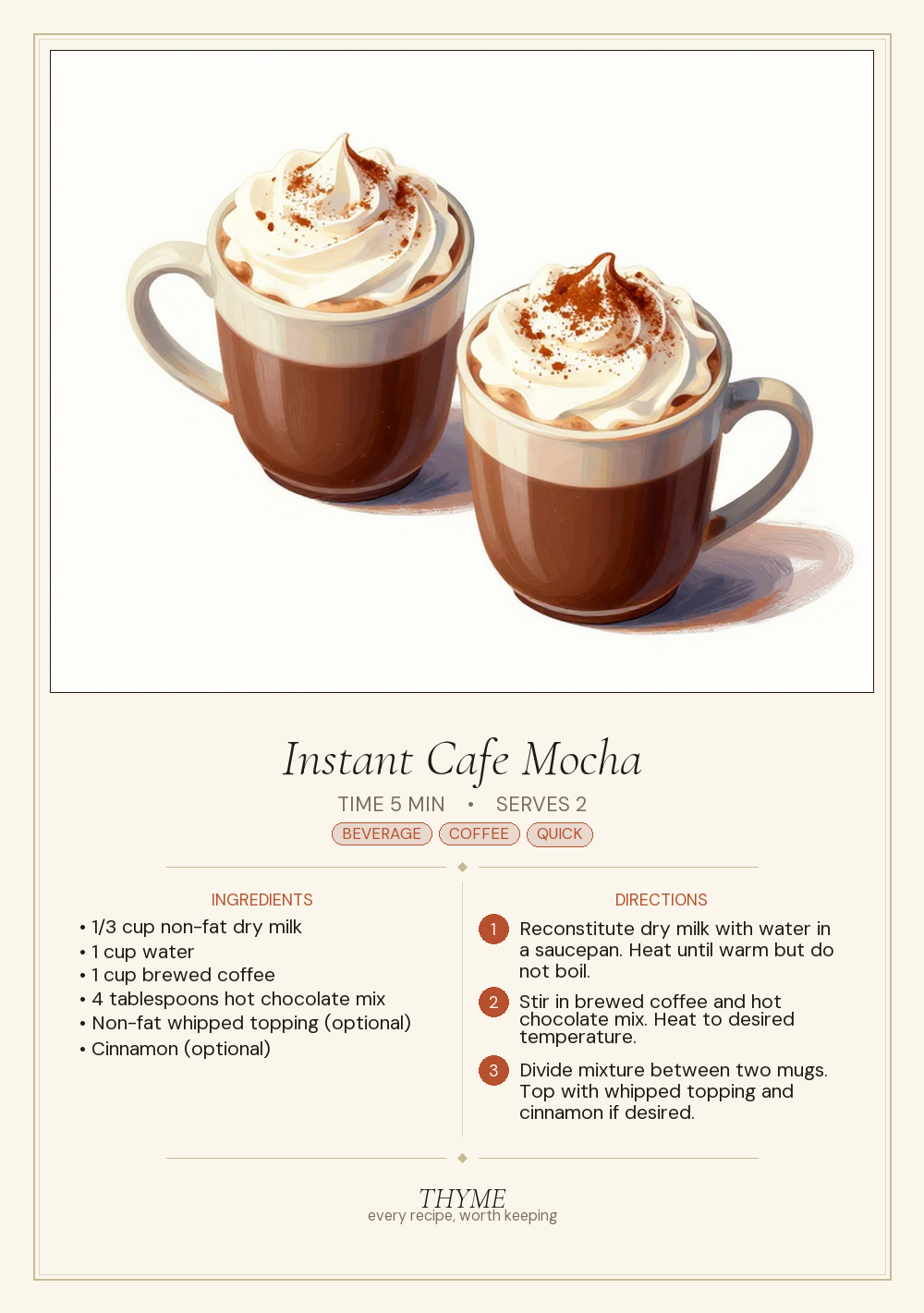 Instant Cafe Mocha