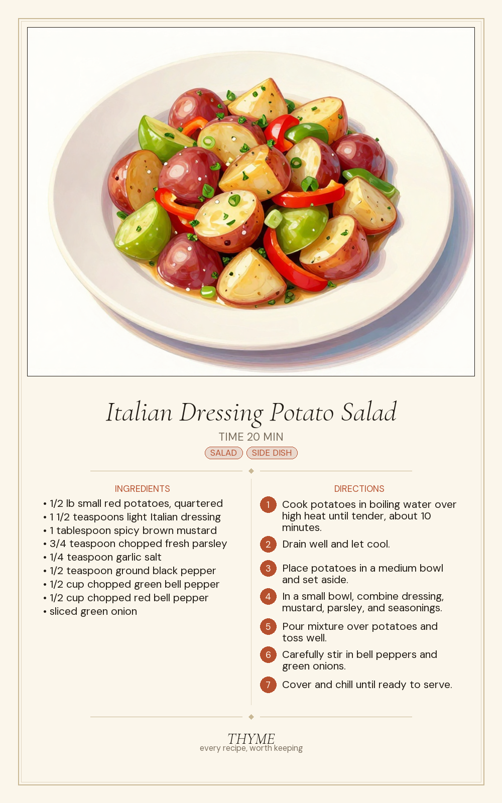 Italian Dressing Potato Salad