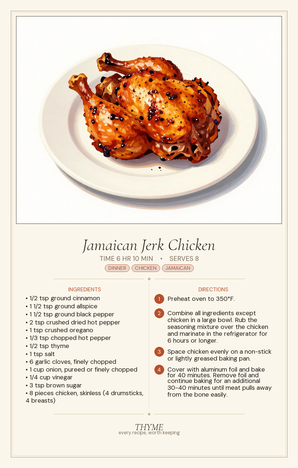 Jamaican Jerk Chicken