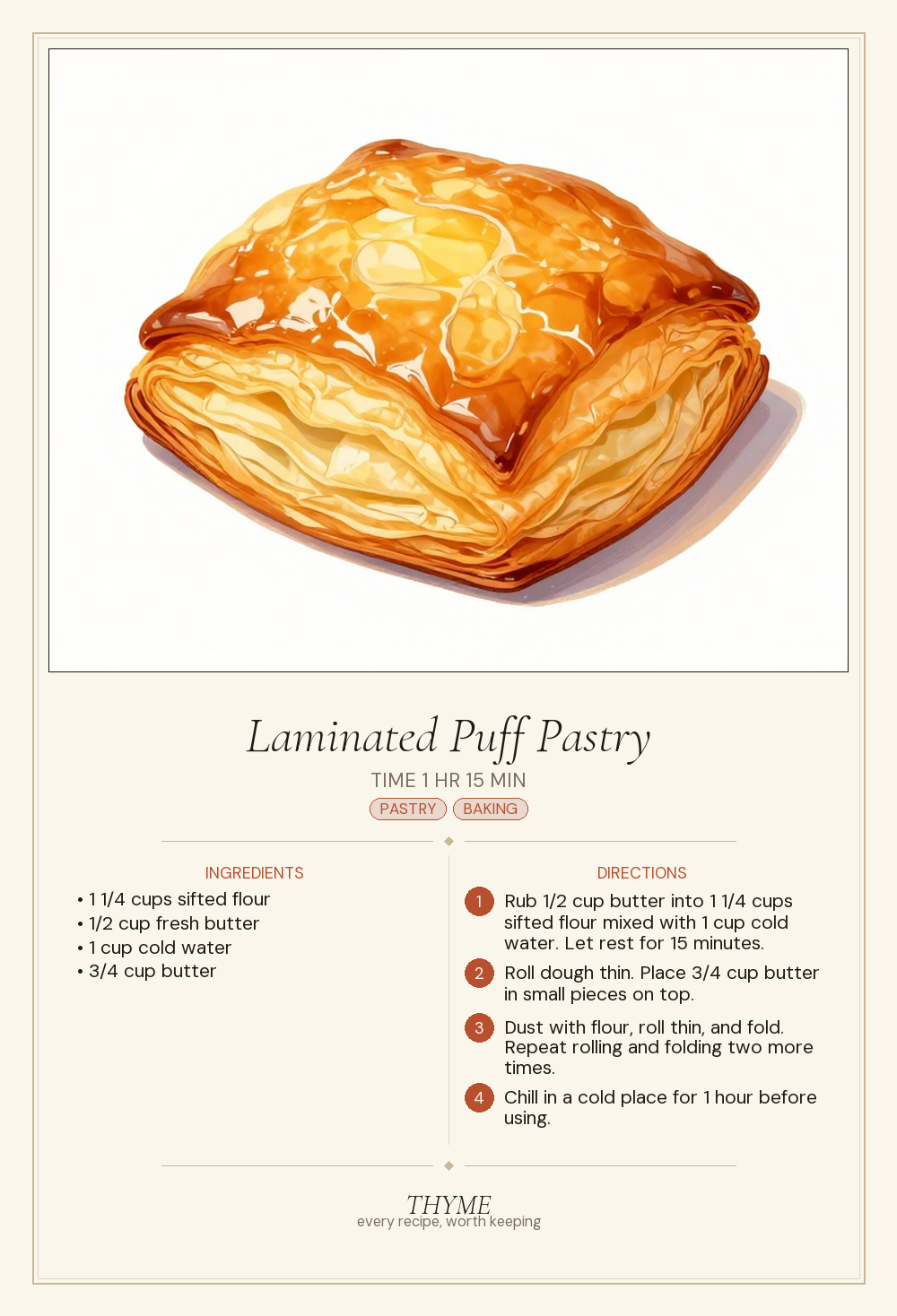 Laminated Puff Pastry