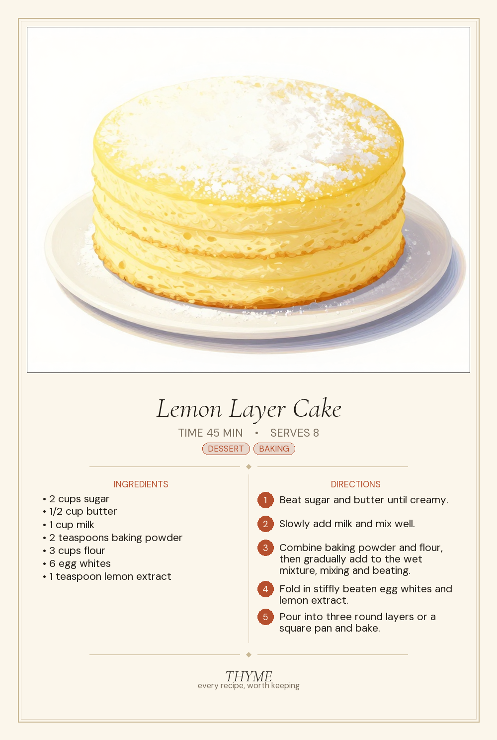 Lemon Layer Cake