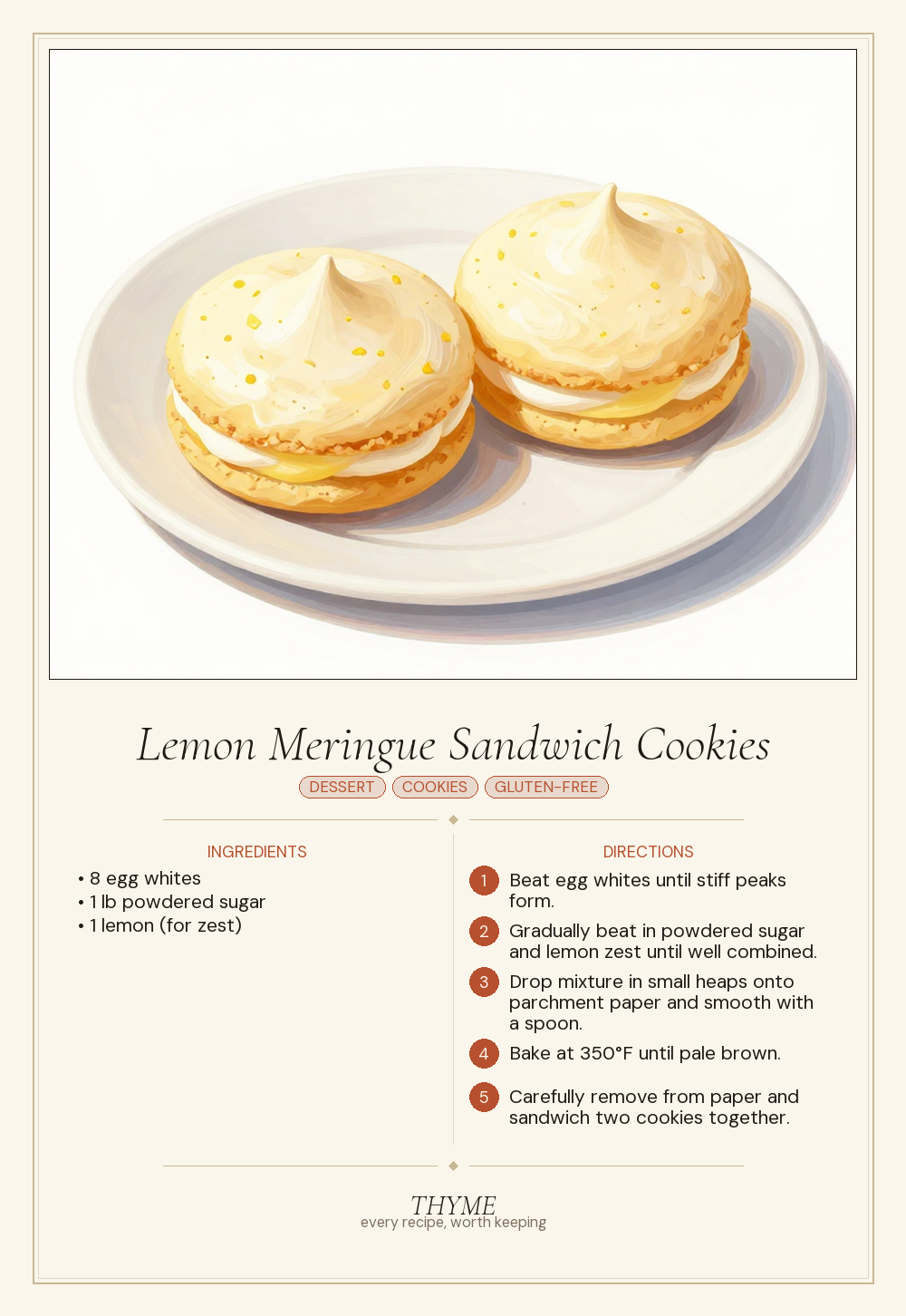 Lemon Meringue Sandwich Cookies