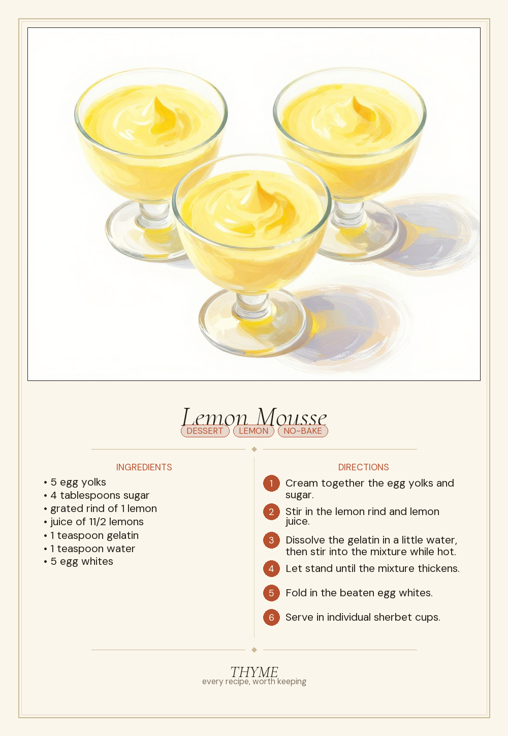 Lemon Mousse
