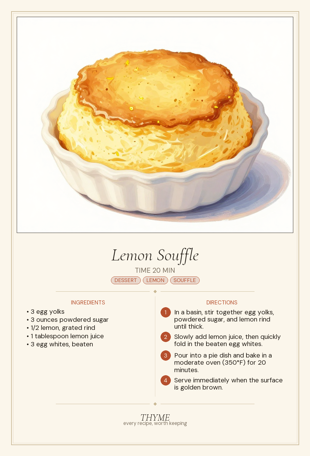 Lemon Souffle