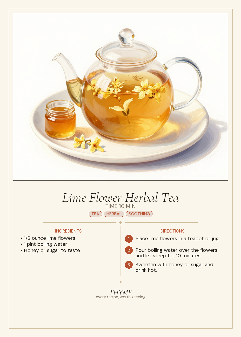 Lime Flower Herbal Tea