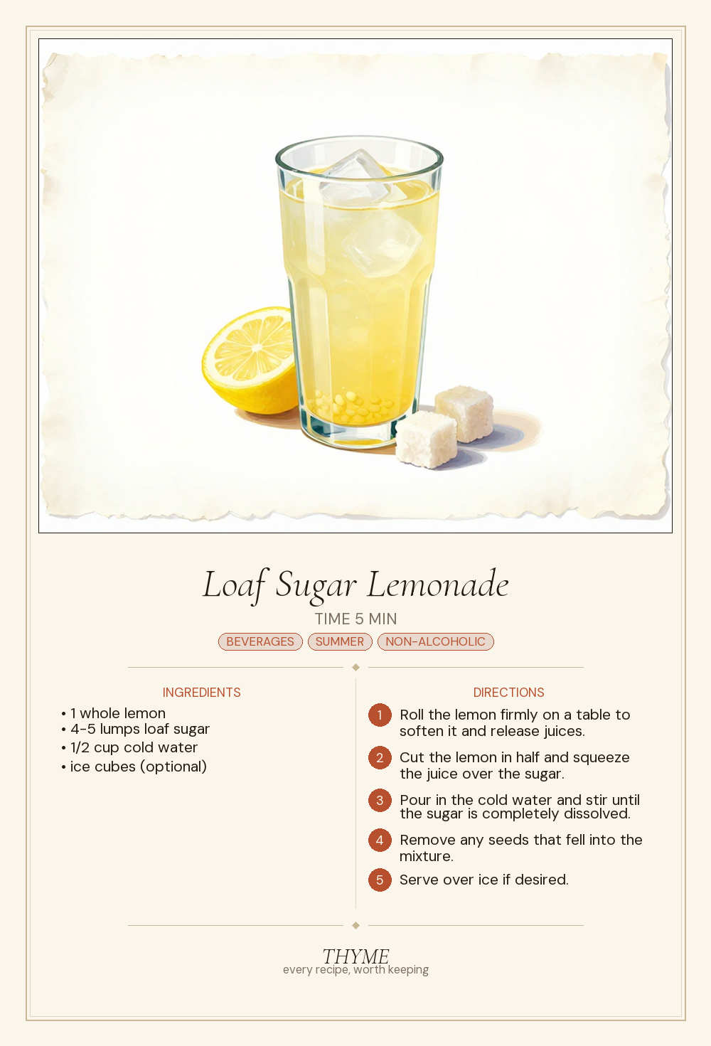 Loaf Sugar Lemonade