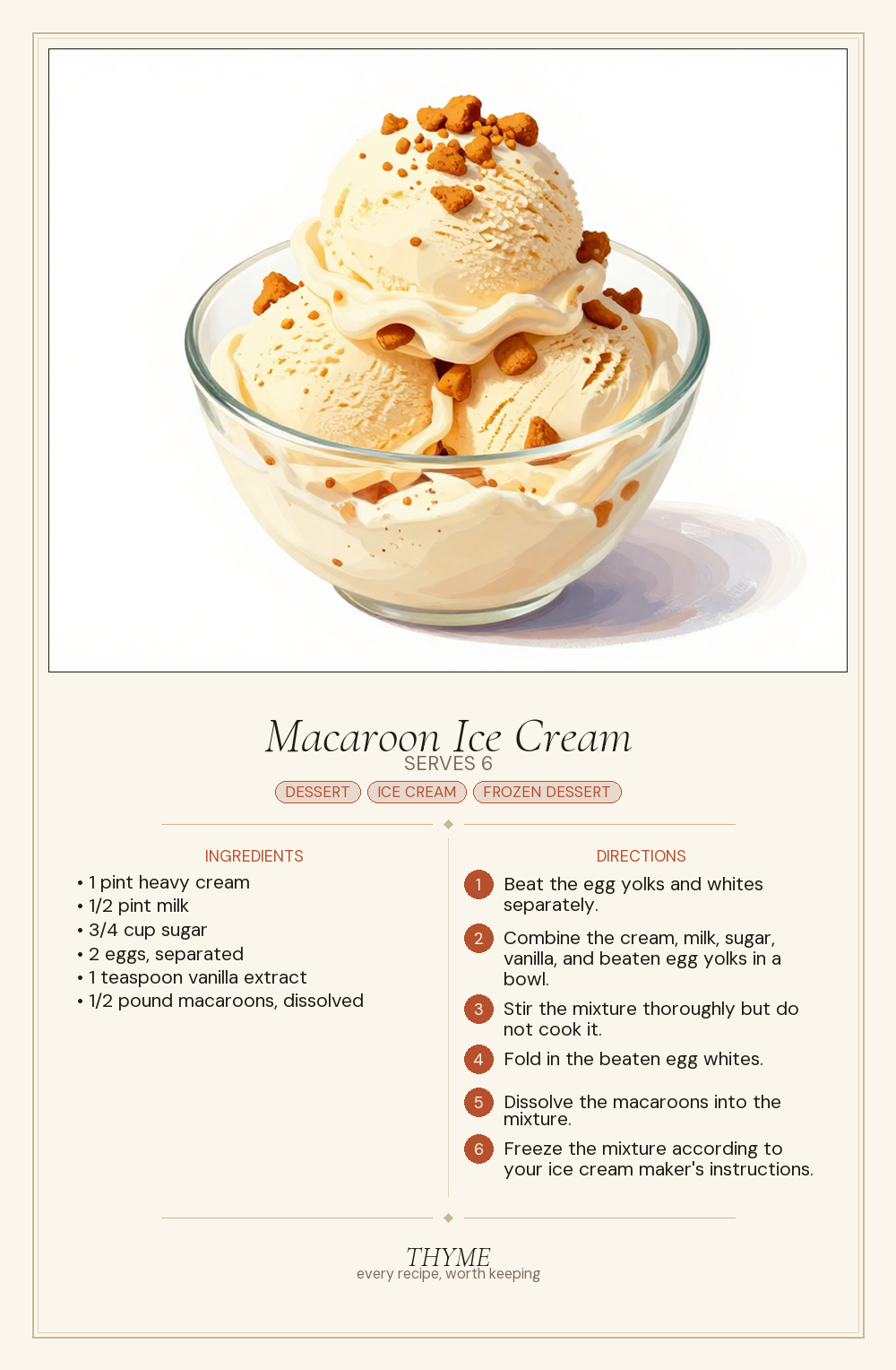 Macaroon Ice Cream
