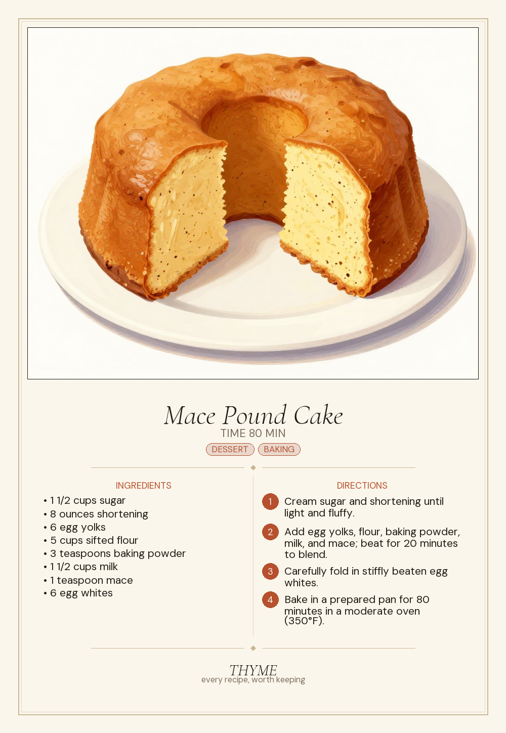 Mace Pound Cake