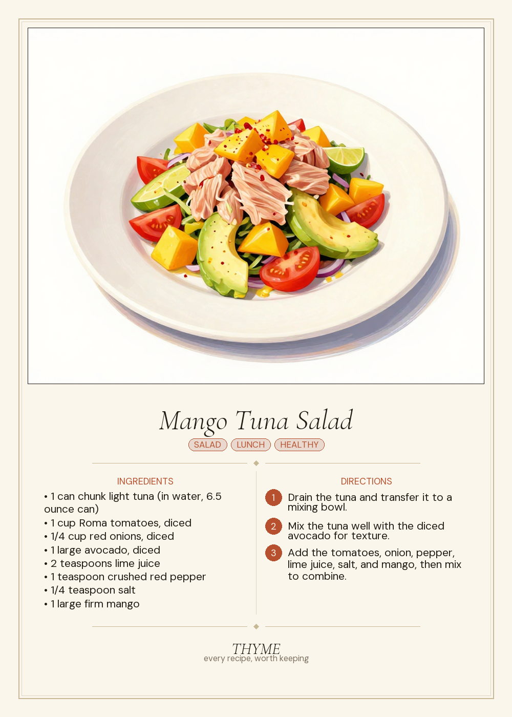 Mango Tuna Salad