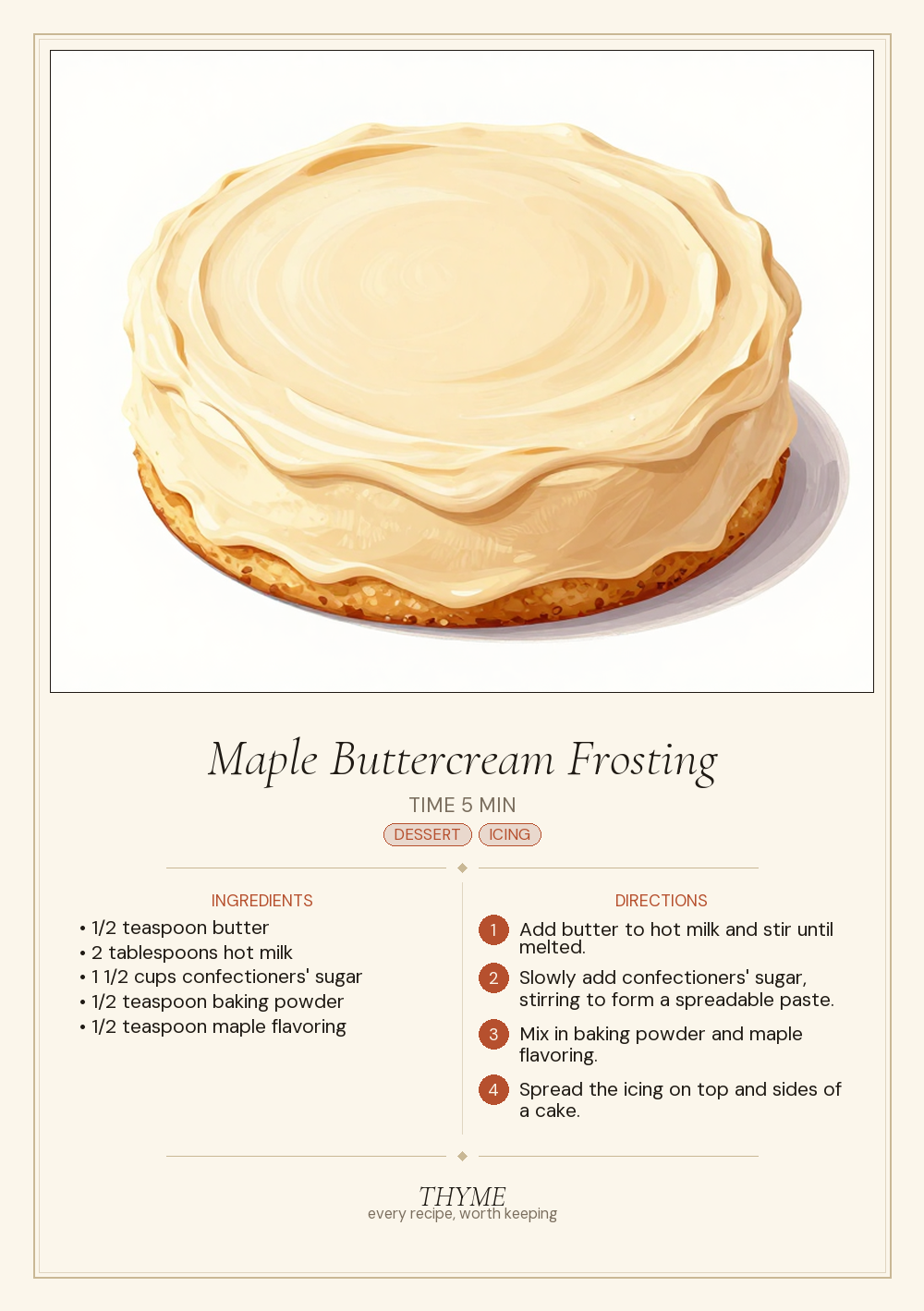 Maple Buttercream Frosting