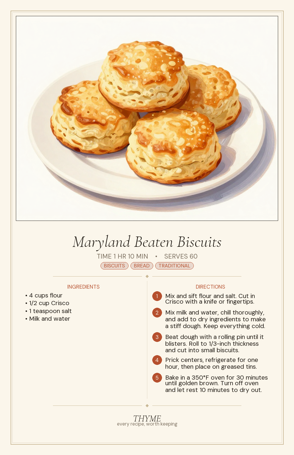 Maryland Beaten Biscuits