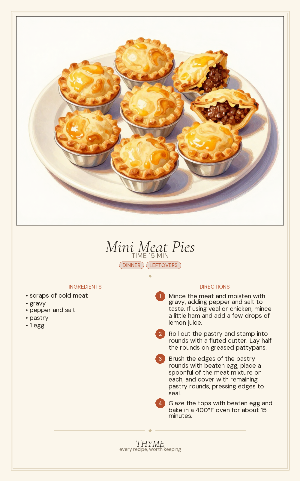 Mini Meat Pies