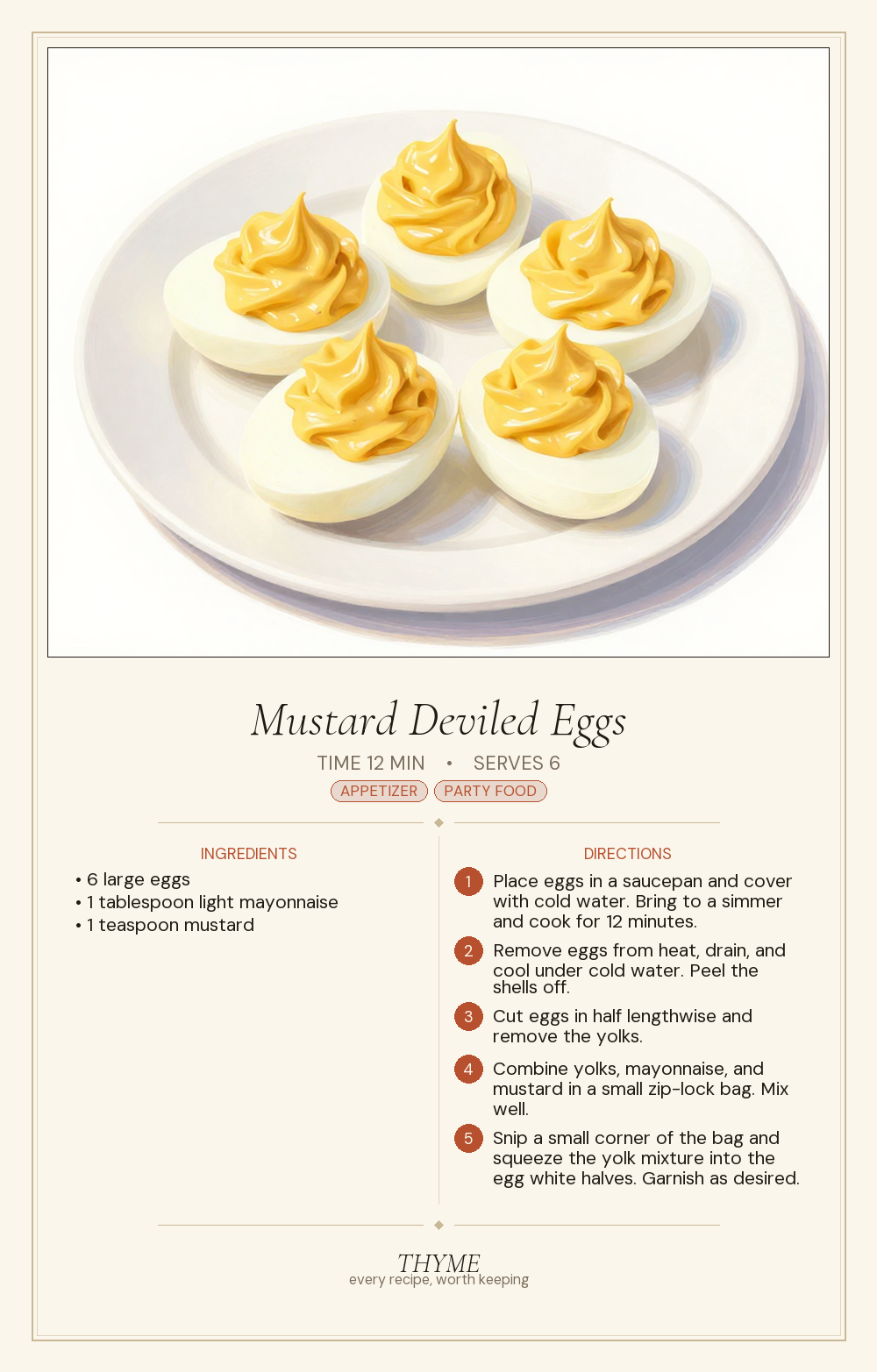 Mustard Deviled Eggs
