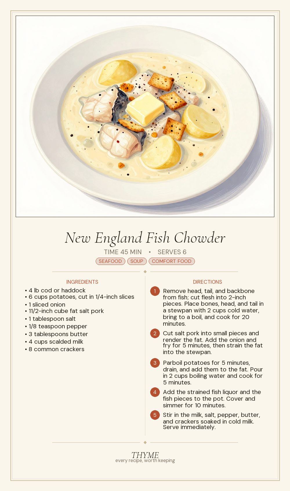 New England Fish Chowder