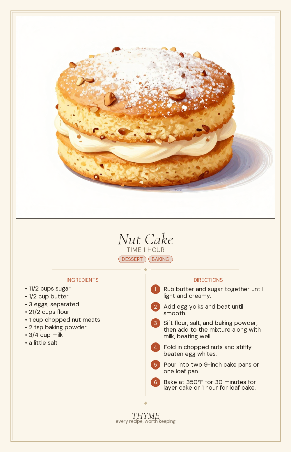 Nut Cake