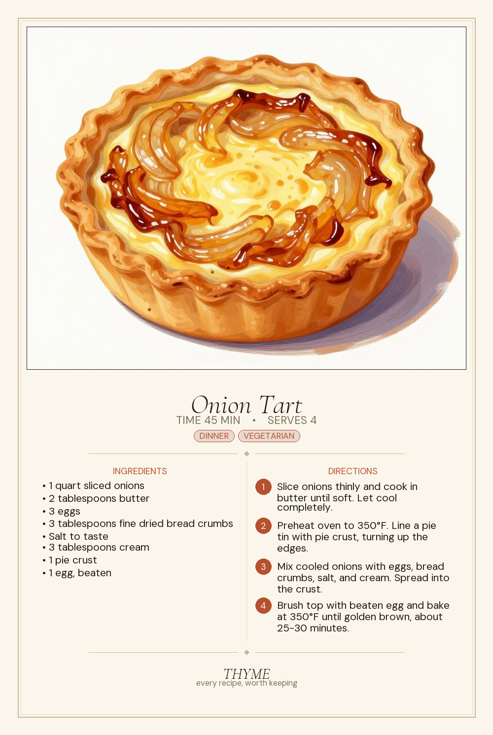 Onion Tart