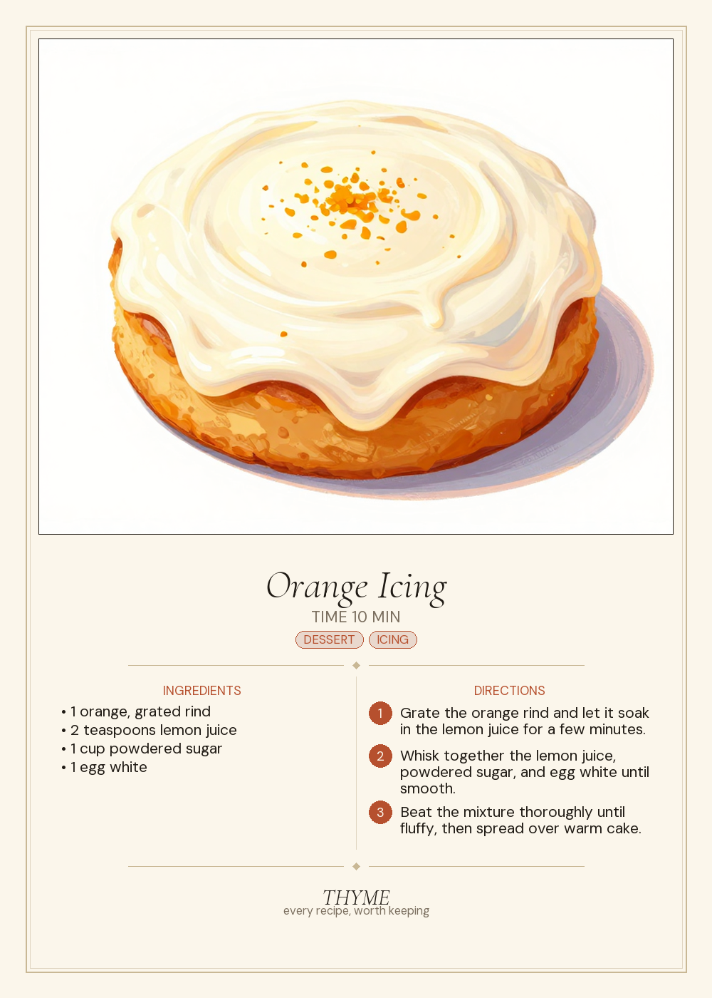 Orange Icing