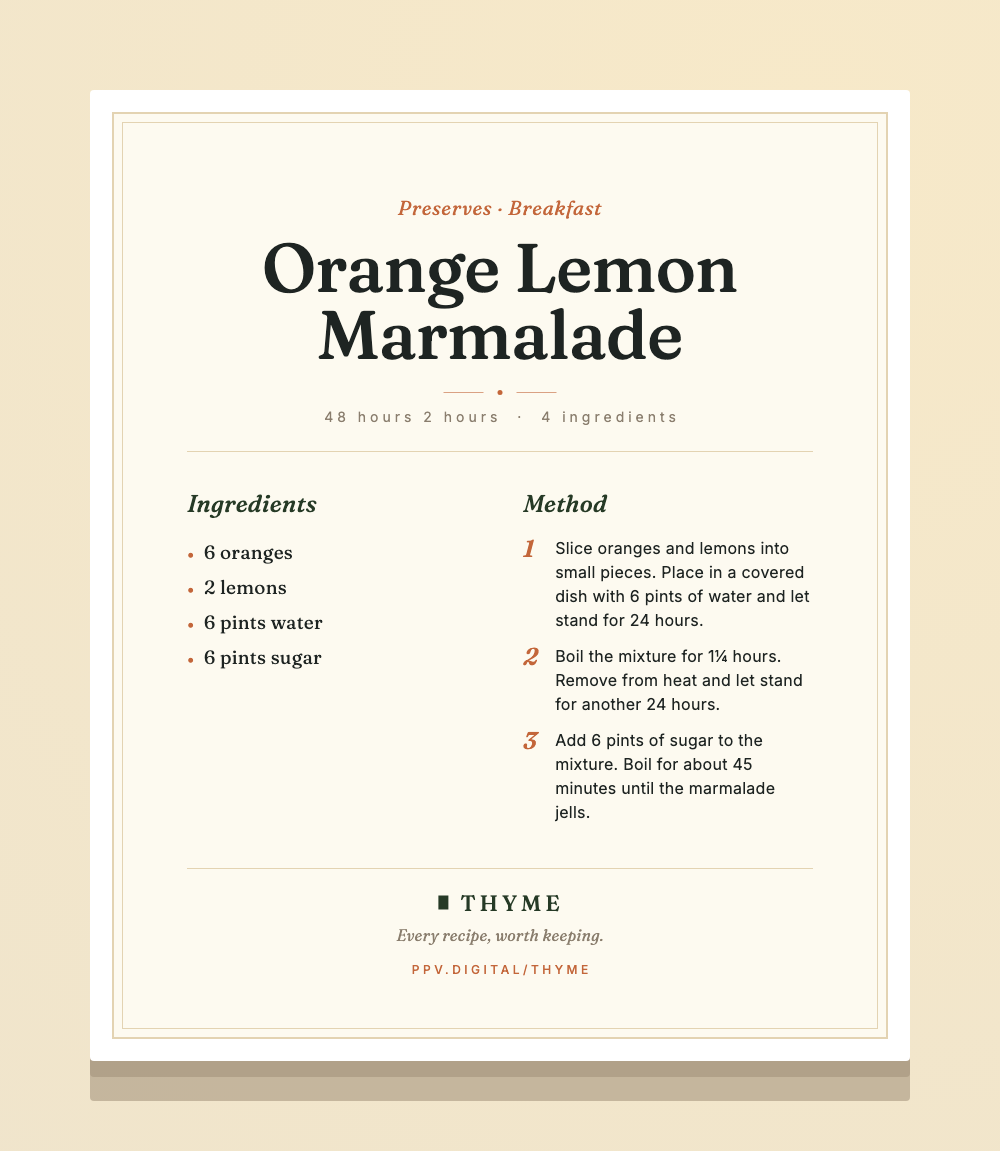 Orange Lemon Marmalade