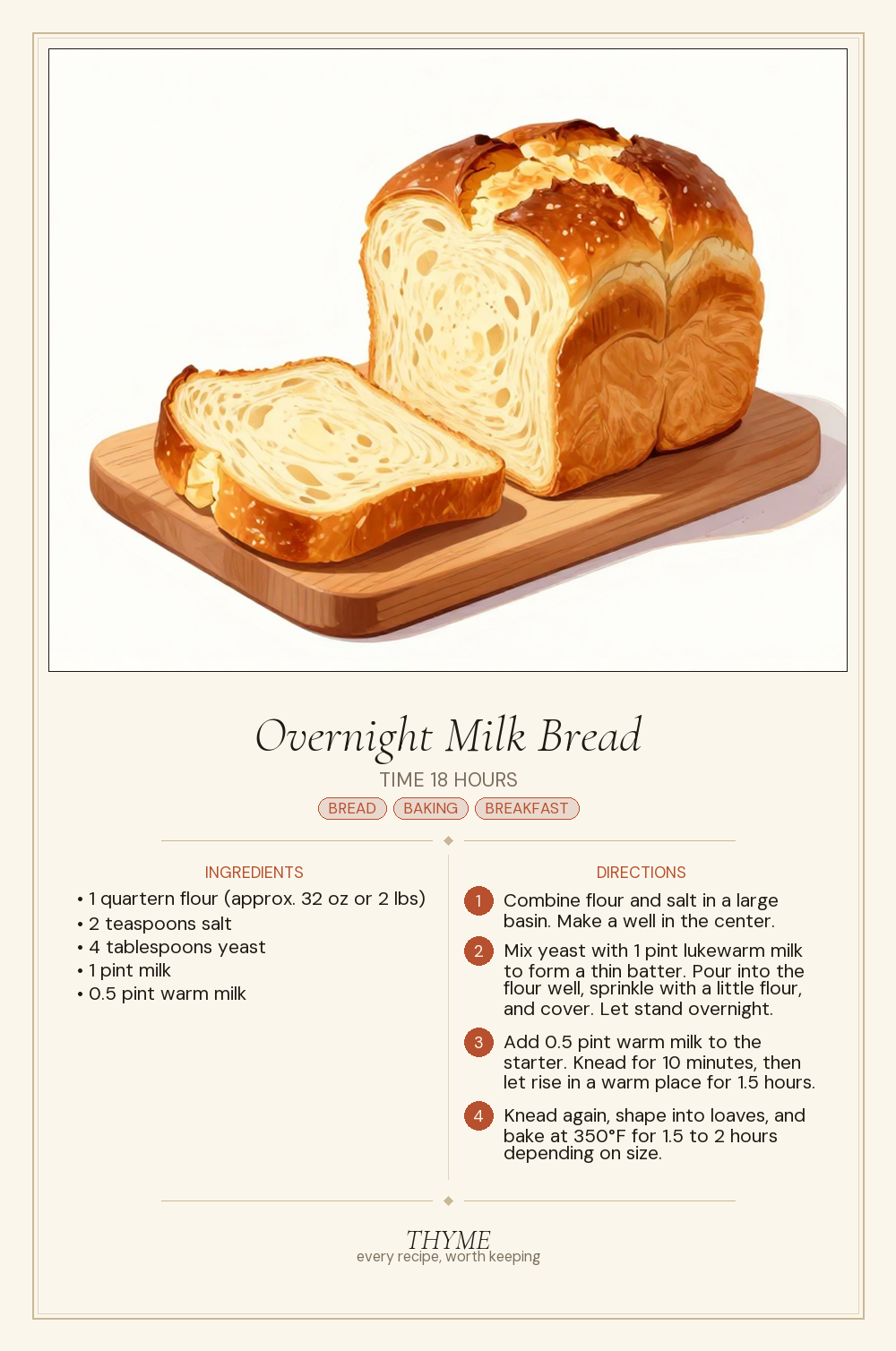 Overnight Milk Bread