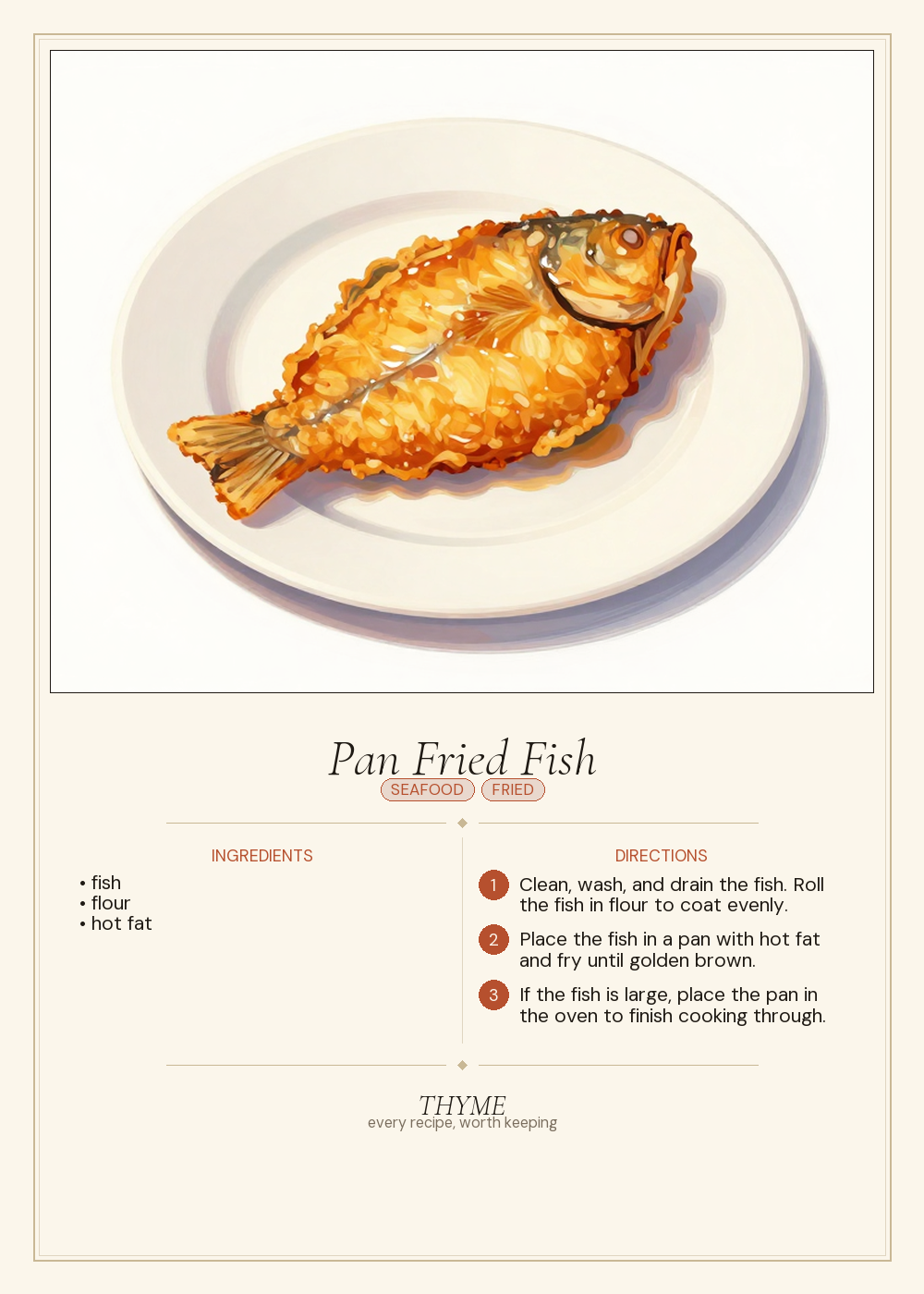 Pan Fried Fish