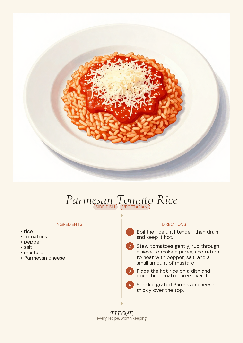 Parmesan Tomato Rice