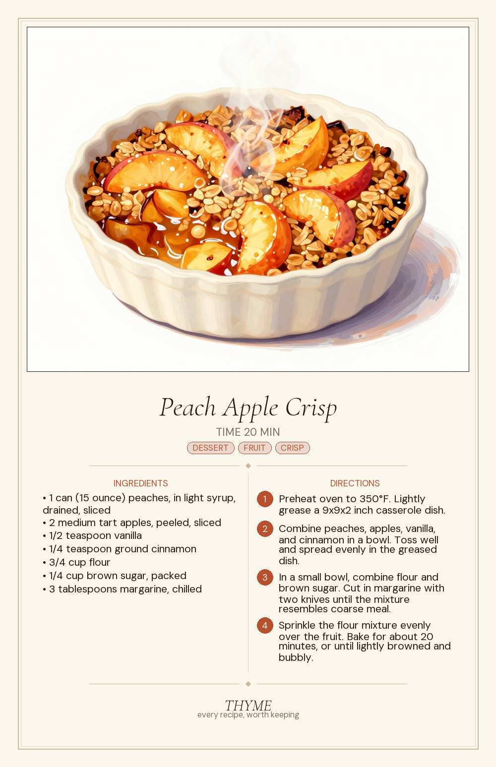 Peach Apple Crisp