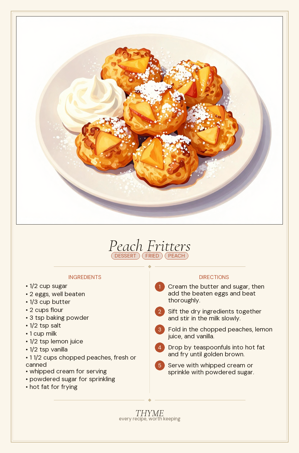 Peach Fritters